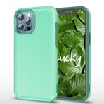 AYMECL iPhone 13 Pro Kılıf, [15 FT Askeri Sınıf Düşme Koruması] 2'li Paket [Kendi Kendini İyileştiren Ekran Koruyucuları] Ağır Hizmet Darbeye Dayanıklı Kılıf, Deniz Mavisi