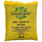 Aymen Çiçekçilik Green World 40 Litre Ithal Çok Amaçlı Bitki Toprağı Torf Cocopeat Pro Mix - Kokopit Özel Karışım Saksı Harcı