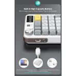 Aymestore 99 Tuş Zarif Tasarım Dual Mode Bağlantı Bt+2.4ghz Ayaklı Ses Kontrol Ofis Gaming Klavye