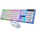 Aymestore Kablolu USB Türkçe Q Multi Fonksiyonlu 104 Tuş Reinbow Aydınlatmalı Gaming Oyuncu Klavye Mouse Set