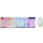Aymestore Klavye Mouse Set Oyuncu Gökkuşağı Aydınlatmalı KM-198 Luminax Beyaz