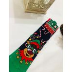 Aymeta Kadın & Erkek Unisex Yeni Yıl Yılbaşı Soket Çorap - Yeşil - Kırmızı - 36 - 44