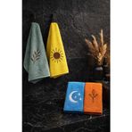 Aymila 4'lü Nakışlı Mutfak ve El&Yüz Havlu Seti 30x50 cm