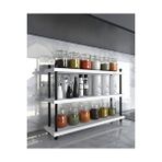 Aymobsan İnci Baharatlık, Mutfak Rafı, Çok Amaçlı Raf, 3 Katlı , Metal Ayaklı, Organizer, 60 Cm Beyaz