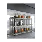 Aymobsan İnci Baharatlık, Mutfak Rafı, Çok Amaçlı Raf, 3 Katlı ,Metal Ayaklı, Organizer, 60 Cm Mermer Desenli