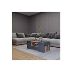 Aymobsan Lila Orta Sehpa 3'Lü Takım Zigonlu Modern, 100 Cm, Atlantik Çam - Antrasit