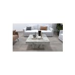 Aymobsan Medusa Kare Modern Orta Sehpa 80 Cm Frezya (Mermer Desenli)