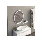 Aymodex Oval ledli metal çerçeveli ayna