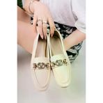 Aymood Kadın Loafer Makosen Casual Tokalı Günlük Ayakkabı Şık Ve Rahat E Nude Cilt 23641aym