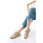 Aymood Rs-01 Bej Süet İnce Taban Günlük Spor Ayakkabı 140461aym