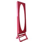 Ayna 13621 Takı Dolabı Boy Aynası Mdf Parlak Pembe Lake Natüre Klasik El Yapım