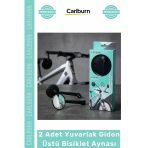 #Ayna 360 Derece Dönebilen Geniş Açılı Konveks 2 Adet Yuvarlak Gidon Üstü Bisiklet Aynası