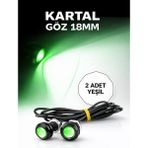 Ayna Altı Kartal Göz LED 2'li - Yeşil