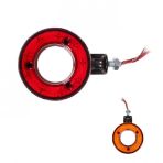 Ayna Alti Kupe Ici Bos 18 Ledli 120Mm 12V-24V Sari - Kirmizi - Fr0330-Yr