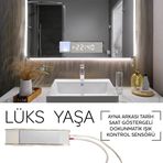 Ayna Arkası Göstergelı (Tarih-Saat) Dokunmatık ışık Anahtarı