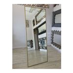 AYNA DENİZİ Majeste Luxury Model Gold Altın Renk Metal Çerçeveli Dekoratif Ayaklı Boy Aynası