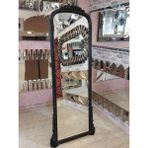 Ayna Denizi Matmazel Black Model Siyah Renk Dekoratif Ayaklı Boy Aynası