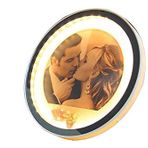 Ayna Led li Çerçeve Led Işıklı Yuvarlak Fotoğraf Çerçevesi