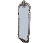 Ayna Oval 12570 Dikdörtgn Boy Döküm Polyester Gri Eskitme Natüre Klasik El Yapım