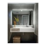 AYNA TASARIM DOKUNMATIK SENSÖRLÜ LED'Lİ 80X80 CM KARE BANYO & LAVABO & SALON & MAKYAJ &DUVAR &YATAK ODASI AYNASI