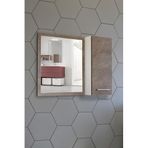 Aynalı Banyo Dolabı 80 cm Üst Modül Gordion