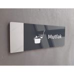 Aynalı Klasik Seri Mutfak Kapı İsimliği