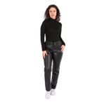 AYNAZ Kadın Yüksek Bel Slim Fit Pantolon, Siyah, 36 Beden