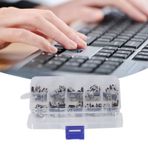 AYNEFY 100 ADET 10 Boyut TYPE-C USB Dişi Konnektör Düz Fiş Combo Box Set, Bilgisayar Için Soket Lehimleme Onarım Değiştirme Adaptörü, Fare Klavye USB Konnektörü Onarım Parçaları