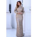 Aynur Tesettür Lina Pul Payet Glitter Kumaş Elbise Tesettür Abiye