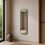 Aypars Atölye MDF çerçeve Modern Banyo Aynası 120x40 Cm – Minimalist Dekoratif Duvar Aynası Modelleri