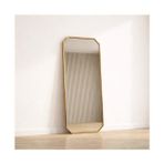 Aypars Atölye Modern Altın Çerçeveli Banyo Aynası 120X40 cm – Minimalist Dekoratif Duvar Aynası Modelleri - 120 x 40 cm