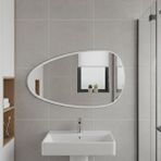 Aypars Atölye Modern Asimetrik Yatay Mdf Ayna – 4 Boy Seçeneği Altın