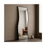 Aypars Atölye Modern Dalgalı Boy Aynası 40X120 cm – Organik Formlu Siyah Minimalist Dekoratif Duvar Aynası 2026 Trend - 40 x 120 cm