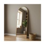Aypars Atölye Modern Kemer Form Boy Aynası 40X120 cm – Minimalist Ince Altın Çerçeveli Dekoratif Duvar Aynası 2026 Trend - 40 x 120 cm