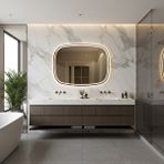 Aypars Atölye Soft Oval Led Banyo Aynası – Dokunmatik, Dimmerli Günışığı 3000k Sarı