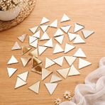 Aypars Atölye Üçgen Ayna Parçaları 10x10 Cm | Mozaik Ayna Cam | 75 Adet Hobi ve Dekoratif Diy Set Gri