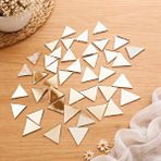 Aypars Atölye Üçgen Ayna Parçaları 5x5 Cm | Mozaik Ayna Cam | 25 Adet Hobi ve Dekoratif Diy Set Gri