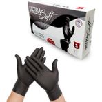 Aypek Hibrit Nitril Siyah Eldiven Pudrasız 100 Adet Ultra Soft Beden Seçenekli