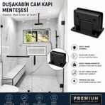 Ayrıntıshop Cam Kabin Kapı Menteşe (Siyah)