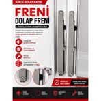 AYRINTISHOP Sürgü Dolap Kapak Freni | Sürgülü Dolap Kapısı Yavaşlatıcı Fren Mekanizması | Sessiz ve Güvenli Kapanma 1 Adet