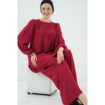 Ayrobin Tunik Pantolon Alt Üst Takım 6712 - Bordo - 38