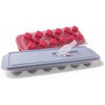 AyrStore 1 Adet 12 Gözlü Üsten Doldurulan Silikon Tabanlı Buzluk, 12'li Buz Kalıbı, Silikon Tabanlı