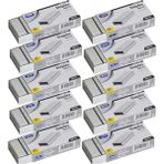 AyrStore ® 10 Kutu Zımba Teli 10.000 Adet No:10 24/6 Büyük Küçük Zımba Makinesi (No:10 (Küçük))