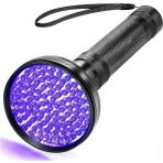 AyrStore 100 LED 395NM Mor Işık Uv El Feneri - Ultraviyole Siyah Fener - Ev Otel Evcil Hayvan Para