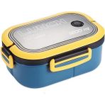 AyrStore 1200 ml 2 Katlı 6 Bölmeli Bpa'sız Pp Plastik Sefer Tası ve Beslenme Çantası - Hava Kilitli