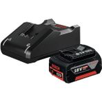 AyrStore 18 Volt Akü Şarj Cihazı Seti (1 x 4,0 Ah Li-Ion Akü + Gal 18V-40 Şarj Cihazı