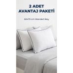 AyrStore 2 Adet Anti-Alerjik Nano Jel Yastık 50X70 Yıkanabilir Pamuk