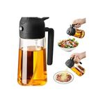 AyrStore ® 2 Adet Çift Fonksiyonlu Akıtmaz Cam Yağdanlık Sprey Akıtma Ayçiçek Yağı Zeytin Yağı Ş