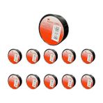 AyrStore 3m Temflex 1300E Elektrik Izolasyon Bandı Siyah – 10'lu Paket | 18 mm x 9,15 M | Pvc Kablo Bandı |