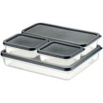 AyrStore 4 Adet Buzdolabı ve Derin Dondurucu Saklama Kabı Seti, Fresh Box, Dolap Düzenleyici ve